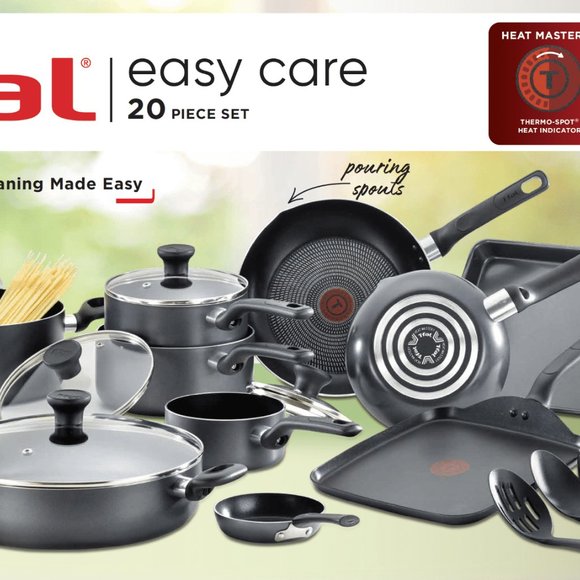 Tfal Kitchen Tfal Easy Care Nonstick Cookware 2 Piece Set Grey